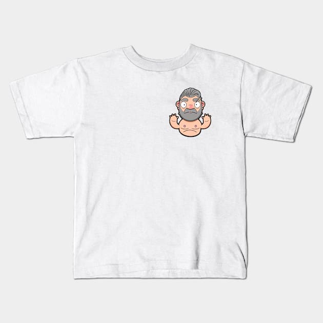 Hot Silver Daddy Kids T-Shirt by LoveBurty